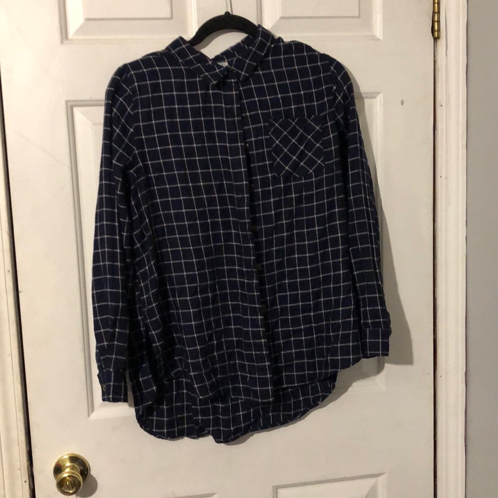 Pink Rose plaid button up